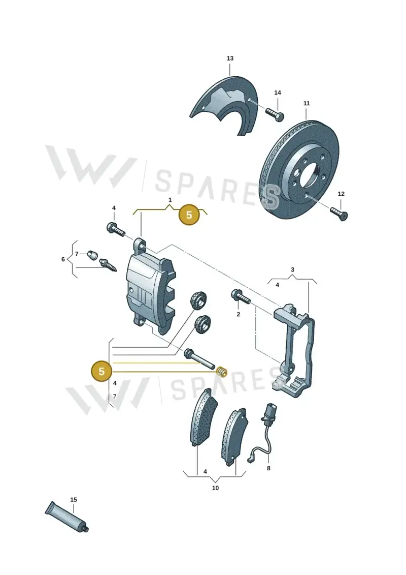 7LA698102A — Volkswagen Transport. multivan (2019-2024) diagram 7fp615000, position 5