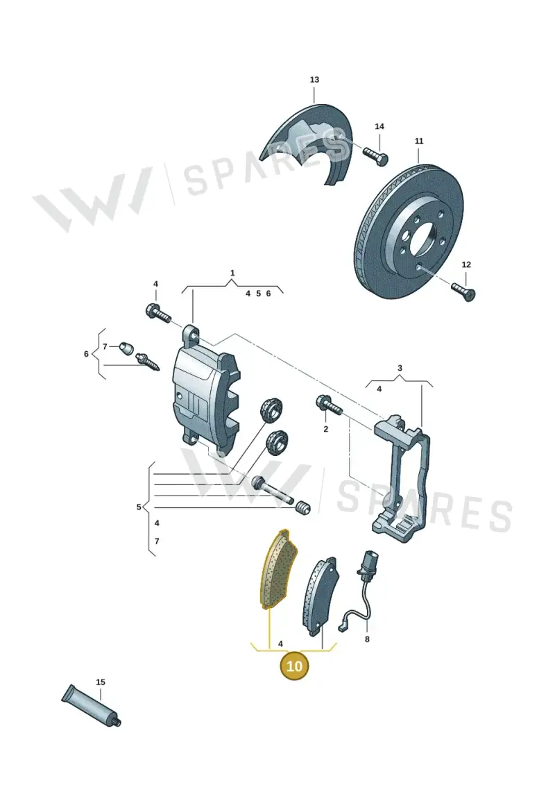 7LA698151D — Volkswagen Transport. multivan (2019-2024) diagram 7fp615000, position 10