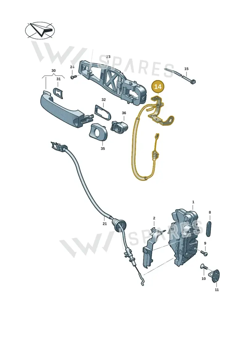 7LA837017N — Volkswagen Transport. multivan (2019-2024) diagram 7ep837000, position 14