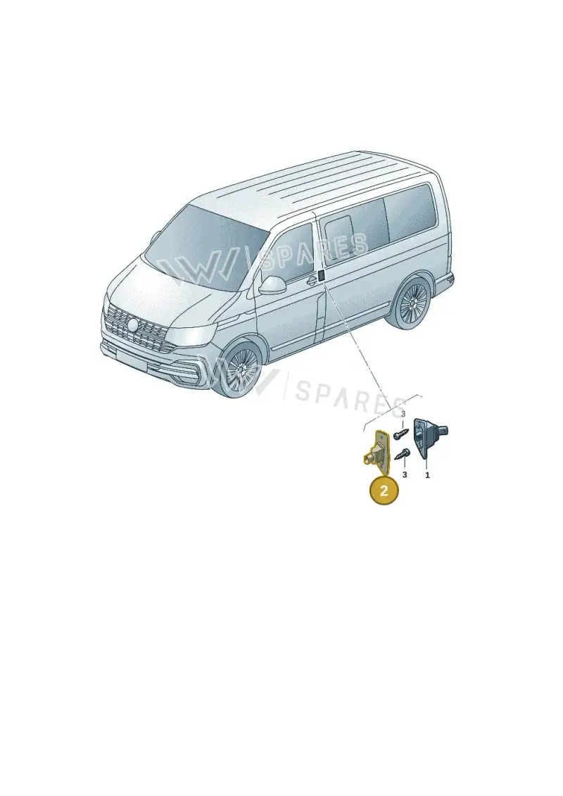 7LA843552 — Volkswagen Transporter Multivan (2019-2024) diagram 7em959000, position 2