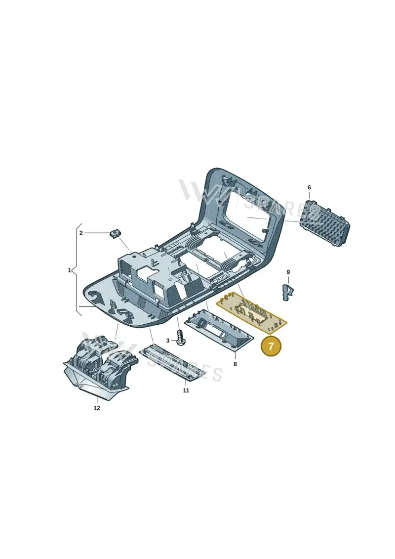 7LA858178Y20 — Volkswagen Caravelle (2019-2024) diagram 7ep867050, position 7