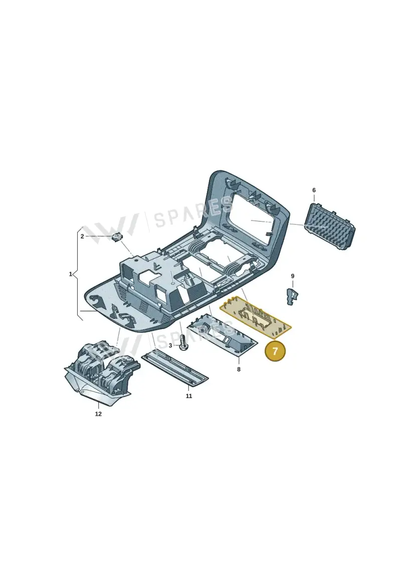 7LA867251CY20 — Volkswagen Caravelle (2019-2024) diagram 7ep867050, position 7