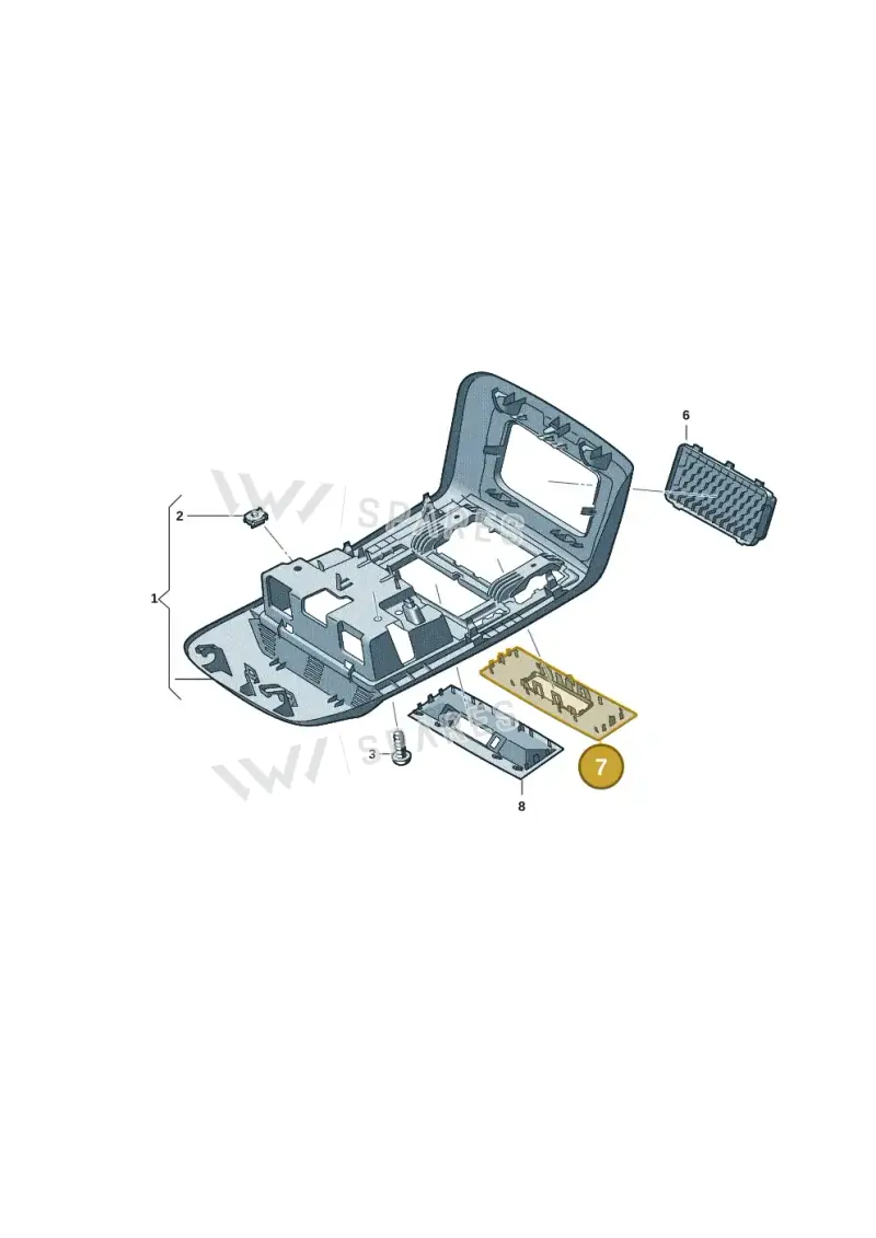 7LA867251CY20 — Volkswagen Transport. multivan (2019-2024) diagram 7em867050, position 7