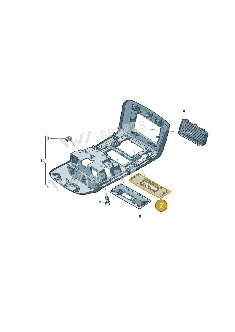 7LA867251DY20 — Volkswagen Transport. multivan (2019-2024) diagram 7em867050, position 7