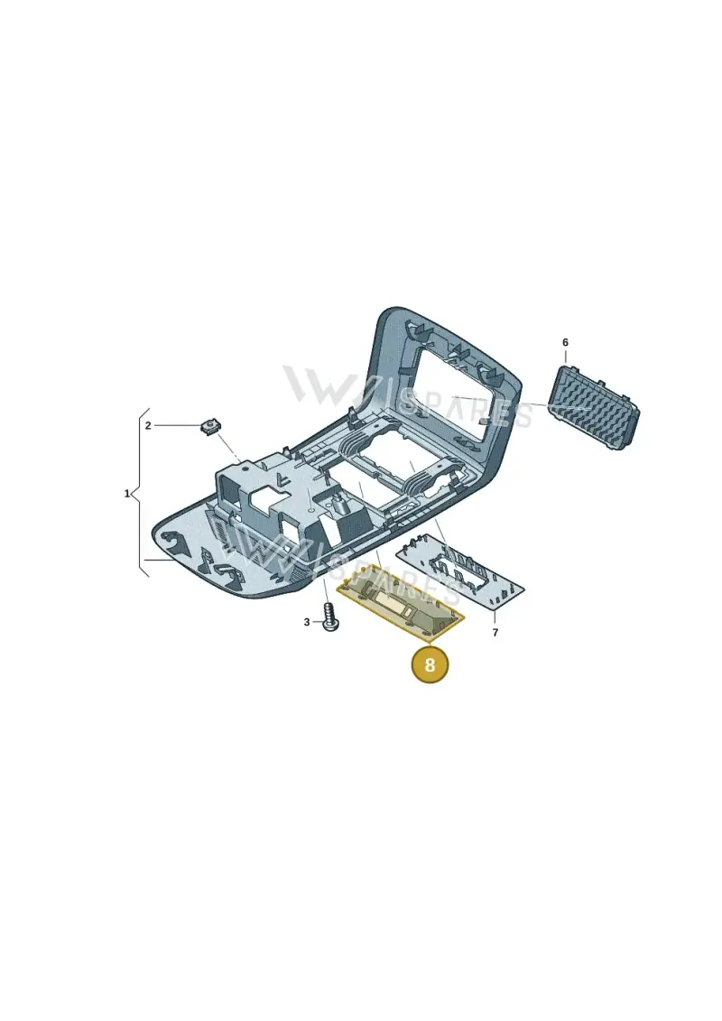 7LA867362BY20 — Volkswagen Transport. multivan (2019-2024) diagram 7em867050, position 8