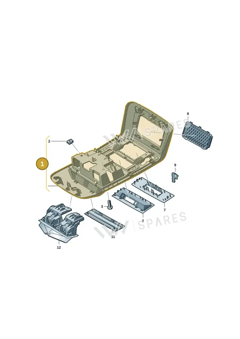 7LA868438BY20 — Volkswagen Caravelle (2019-2024) diagram 7ep867050, position 1