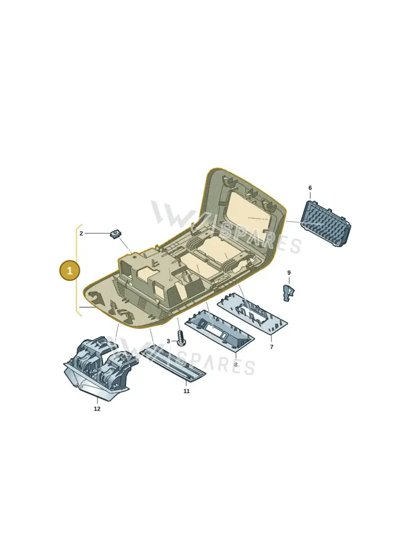 7LA868438CY20 — Volkswagen Caravelle (2019-2024) diagram 7ep867050, position 1