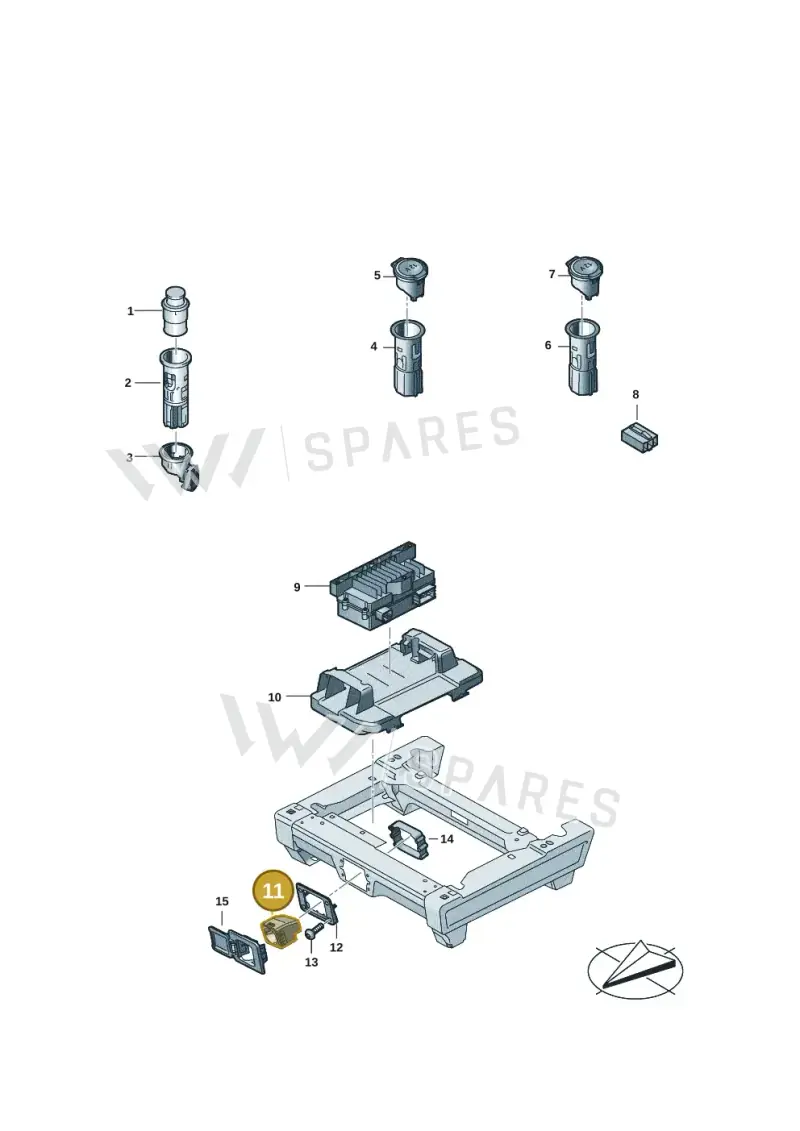 7LA919309B — Volkswagen ID.Buzz (2022-) diagram 15a919020, position 11
