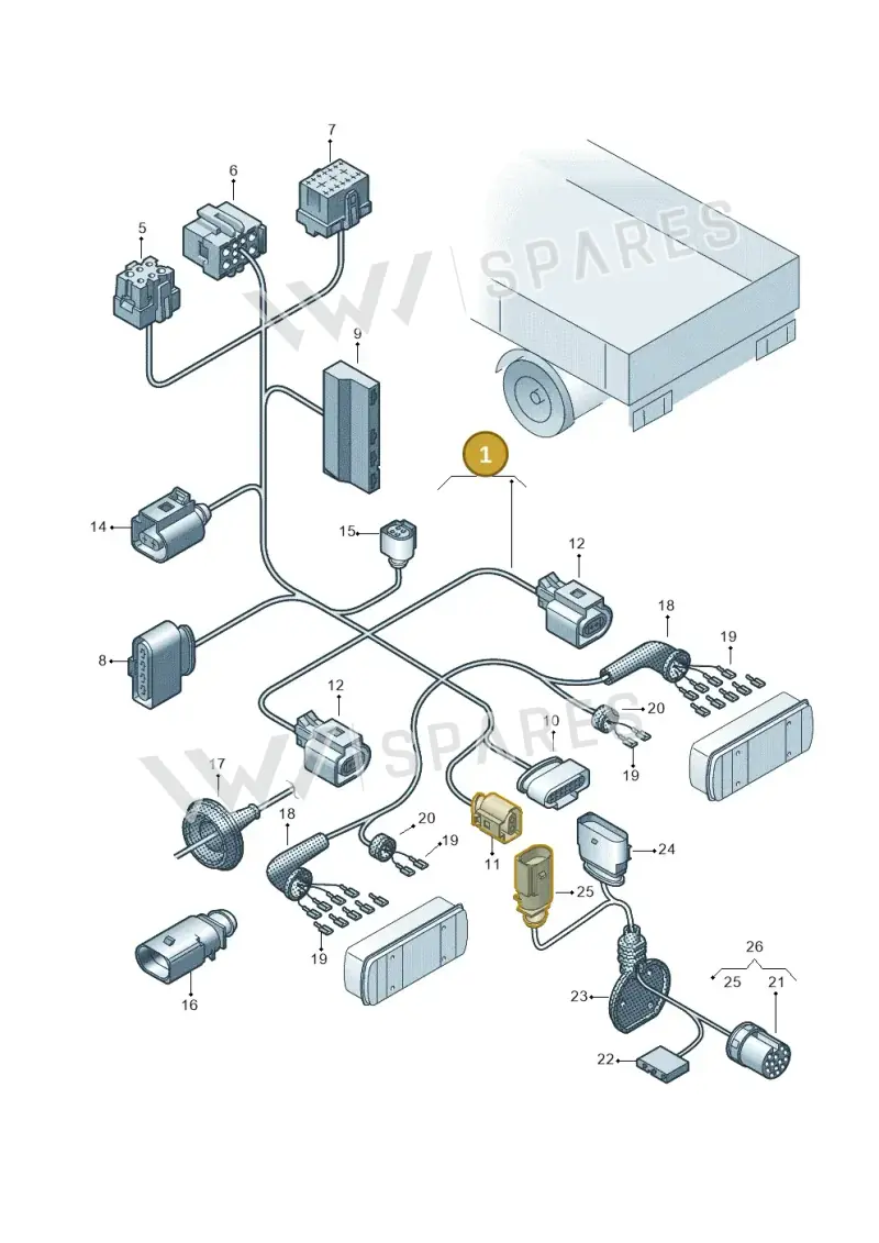 7LA971429CC — Volkswagen Transporter Single Cab (2019-2024) diagram 862972810, position 1