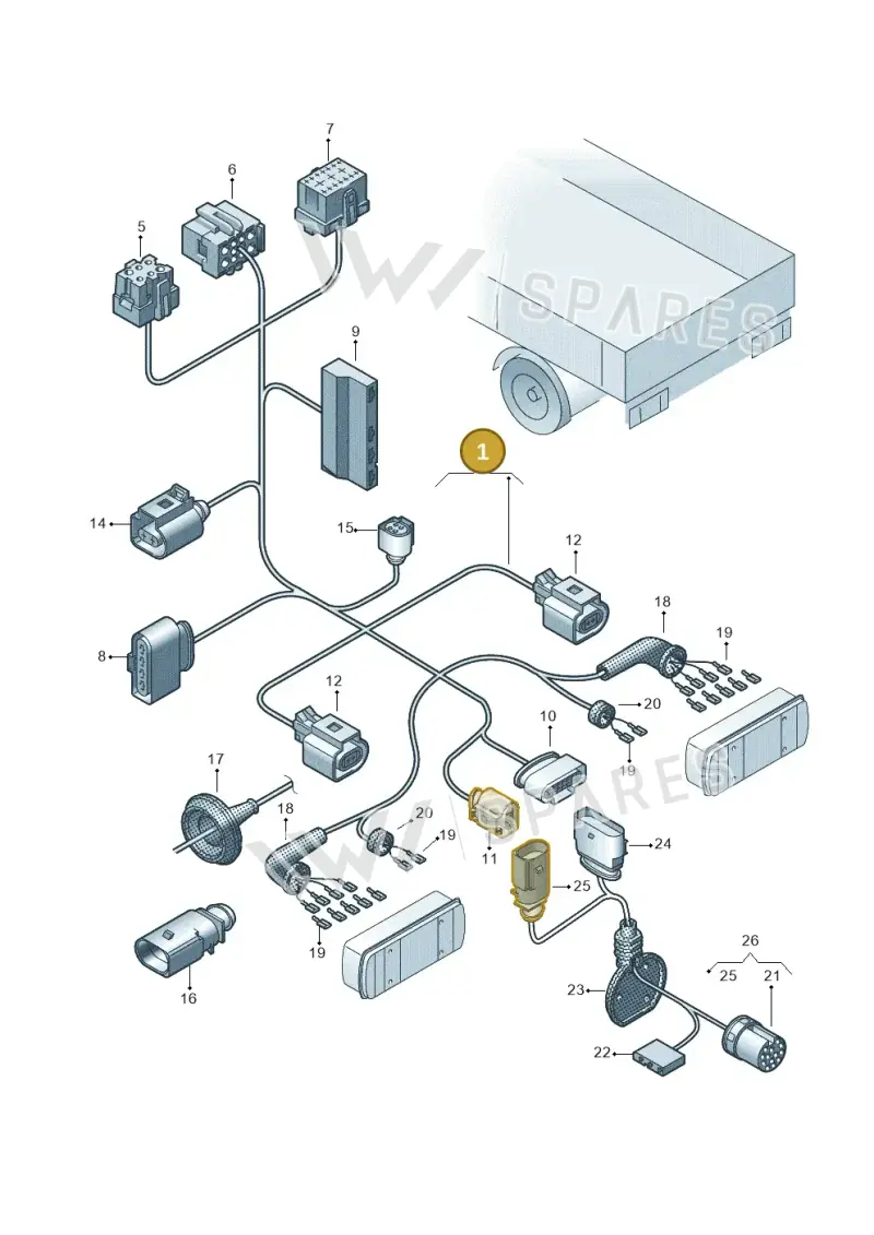 7LA971429CD — Volkswagen Transporter Single Cab (2019-2024) diagram 862972810, position 1