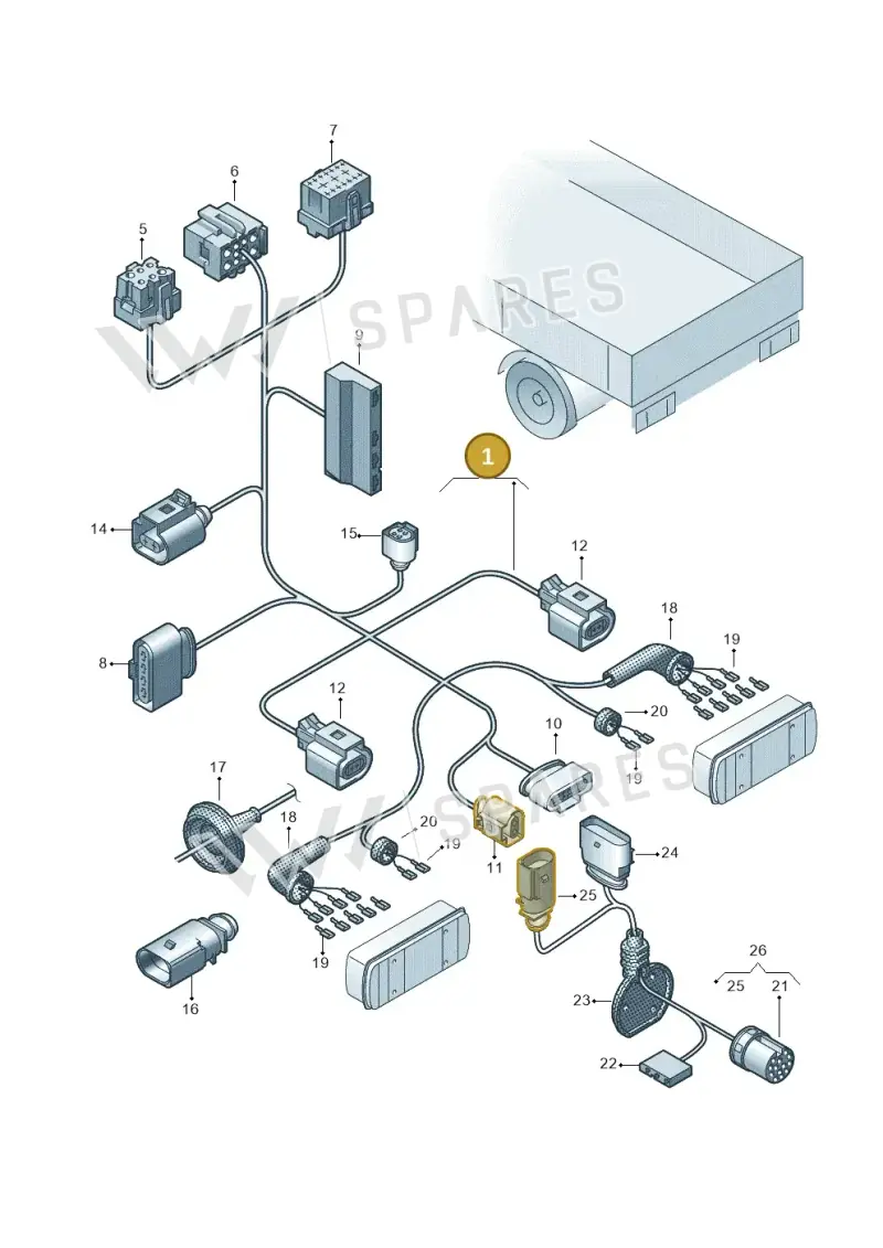 7LA971429CM — Volkswagen Transporter Single Cab (2019-2024) diagram 862972810, position 1