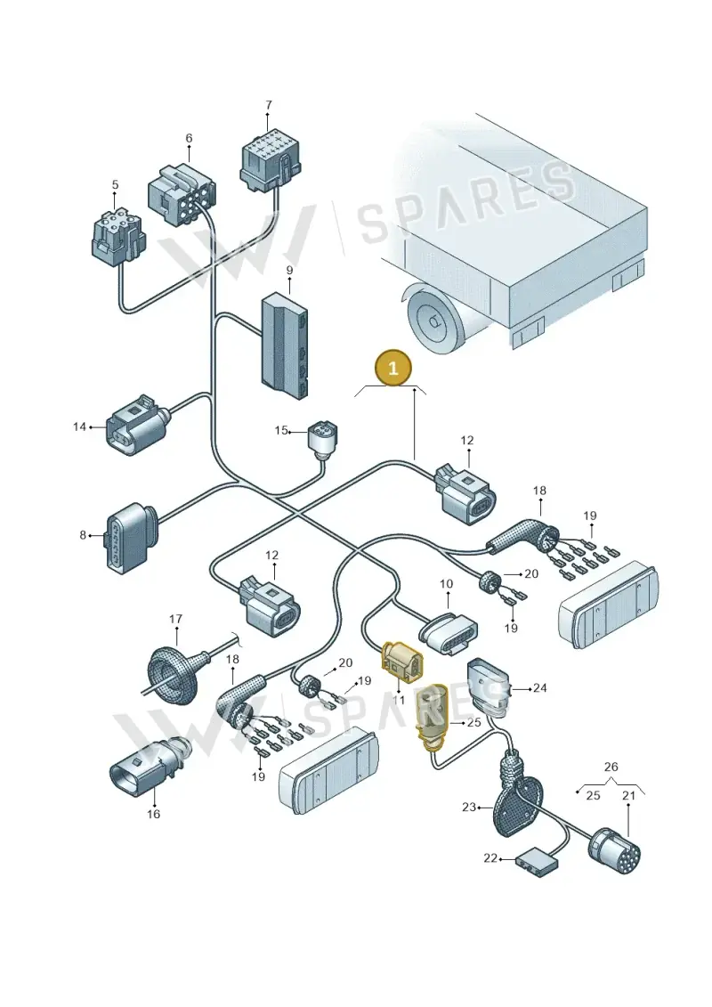 7LA971429CT — Volkswagen Transporter Single Cab (2019-2024) diagram 862972810, position 1