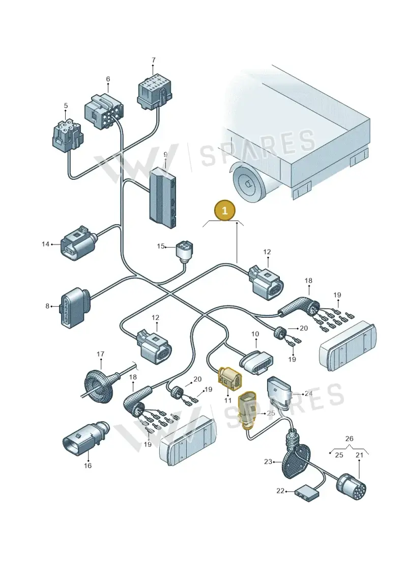7LA971429DS — Volkswagen Transporter Single Cab (2019-2024) diagram 862972810, position 1