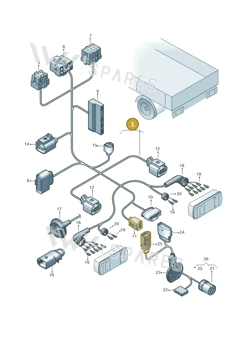 7LA971429FE — Volkswagen Transporter Single Cab (2019-2024) diagram 862972810, position 1