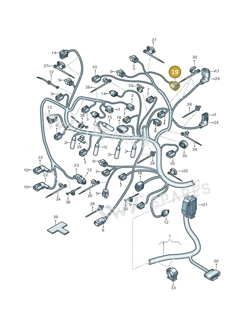 7LA972705 — Volkswagen MAN TGE 55 (2016-2021) diagram 806971010, position 19