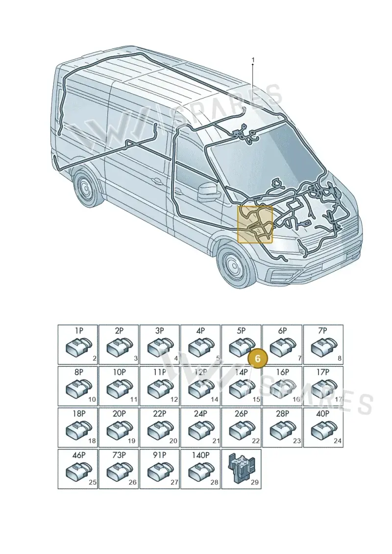 7LA972705 — Volkswagen MAN TGE 55 (2016-2021) diagram 806971083, position 6