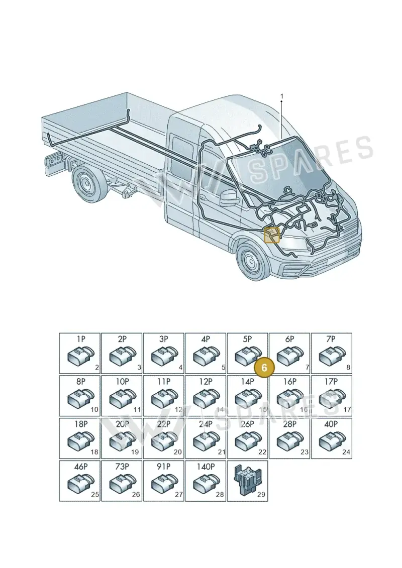 7LA972705 — Volkswagen MAN TGE 35 (2016-2021) diagram 807971810, position 6