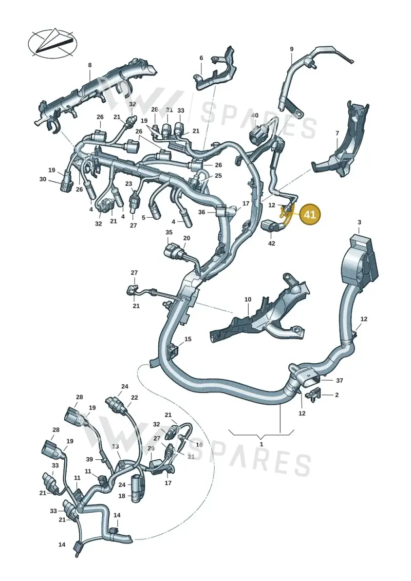 7LA973702 — Volkswagen Multivan (2021-) diagram 7t0971280, position 41
