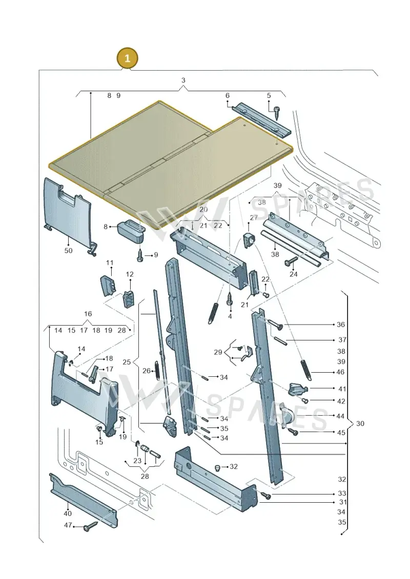 7LC861167PDS — Volkswagen Transporter Multivan (2019-2024) diagram 410861300, position 1