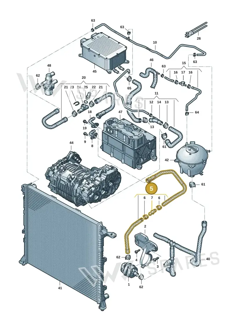 7LE121049A — Volkswagen E-Crafter 35 (2018-2024) diagram 599121001, position 5