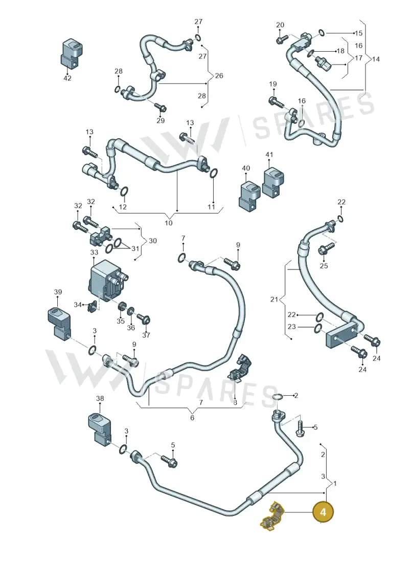 7LE411691 — Volkswagen E-Crafter 35 (2018-2024) diagram 599260450, position 4