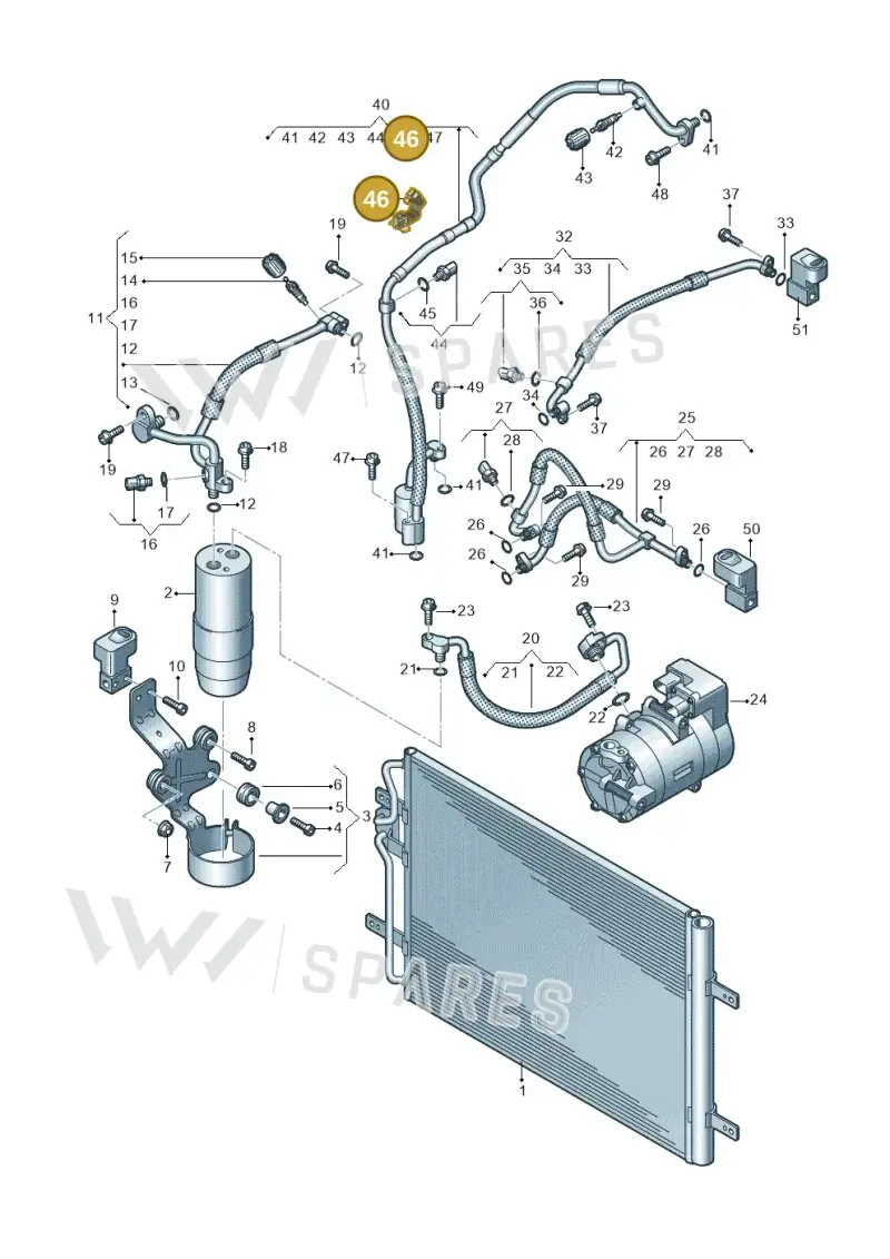 7LE411691 — Volkswagen E-Crafter 35 (2018-2024) diagram 599260400, position 46