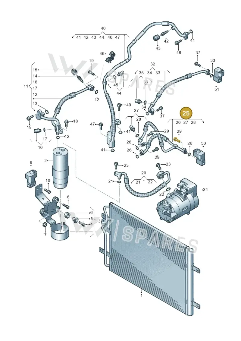 7LE816741A — Volkswagen E-Crafter 35 (2018-2024) diagram 599260400, position 25