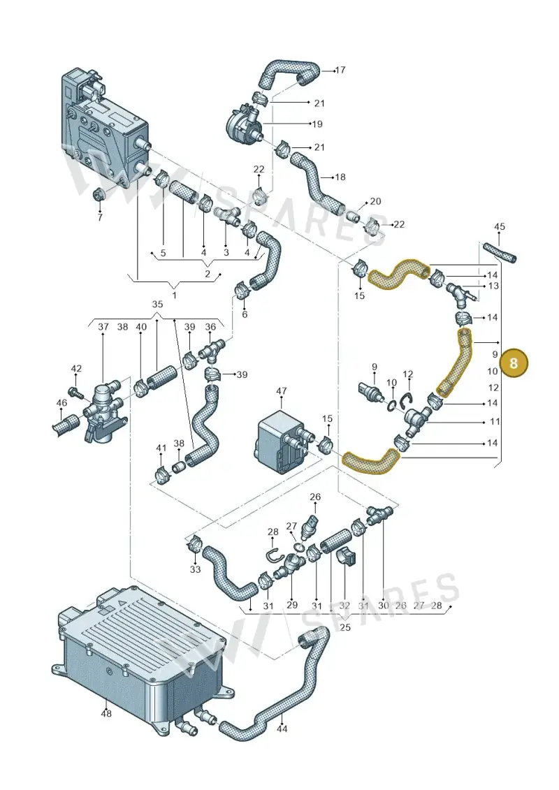 7LE819337E — Volkswagen E-Crafter 35 (2018-2024) diagram 599819600, position 8