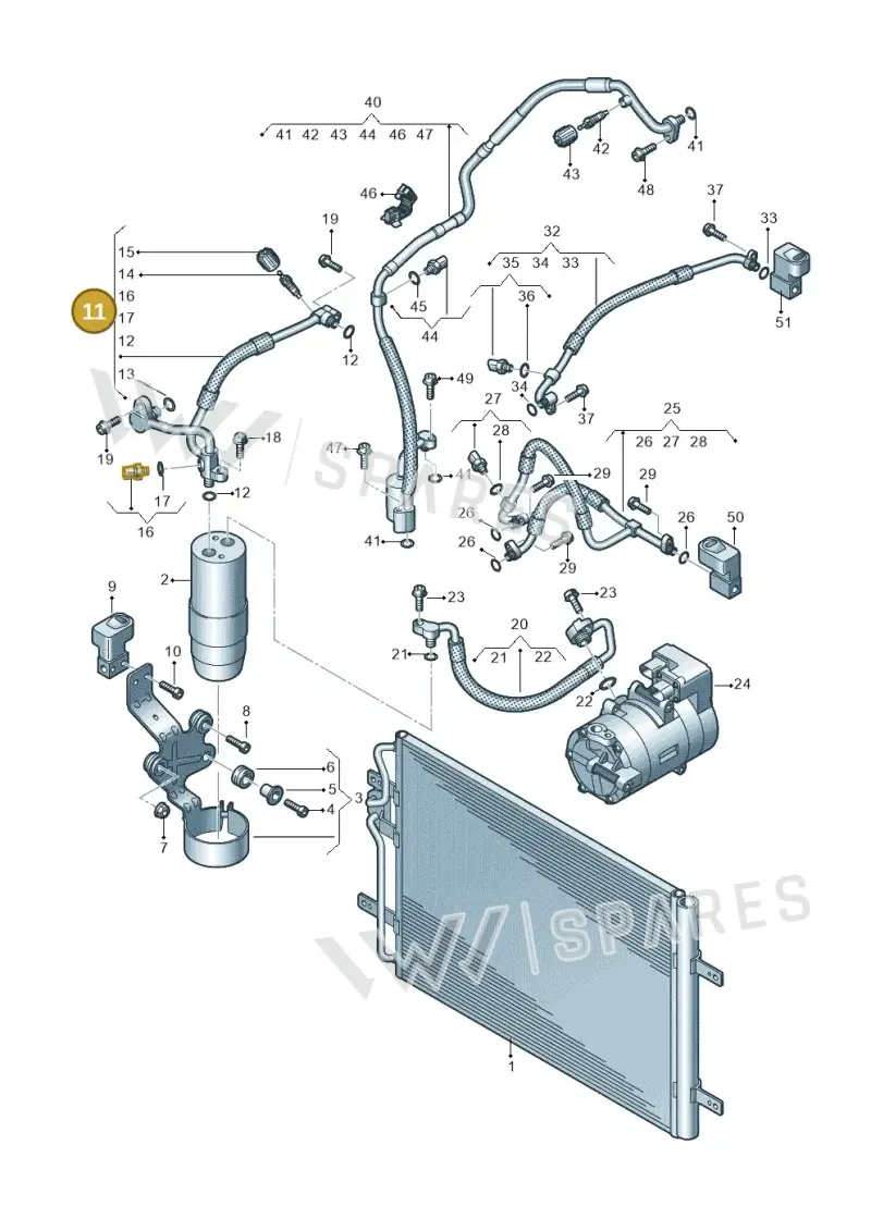 7LE820743A — Volkswagen E-Crafter 35 (2018-2024) diagram 599260400, position 11