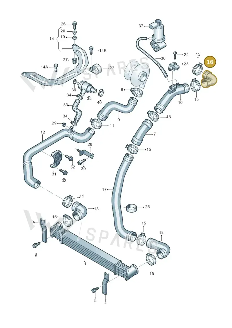 7M0145845F — Volkswagen Sharan (2008-2010) diagram 162145720, position 16
