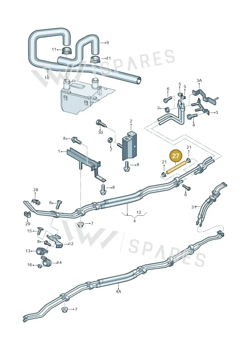 7M0819362AH — Volkswagen Sharan (2008-2010) diagram 245819300, position 27