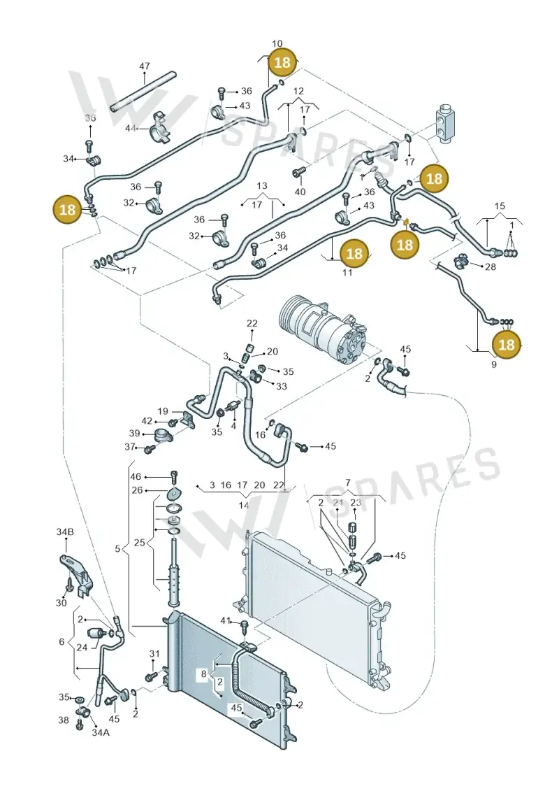 7M0820749B — Volkswagen Sharan (2008-2010) diagram 245820100, position 18