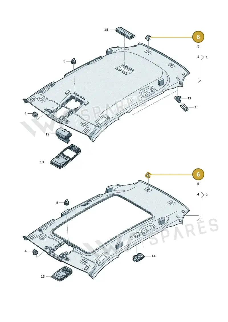 7M0868563A — Volkswagen Tiguan 2.0 (2023-) diagram 57x867520, position 6