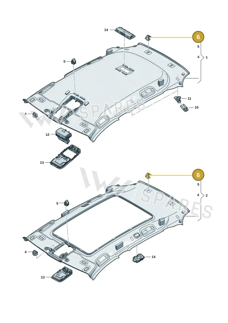 7M0868563B — Volkswagen Tiguan 2.0 (2023-) diagram 57x867520, position 6