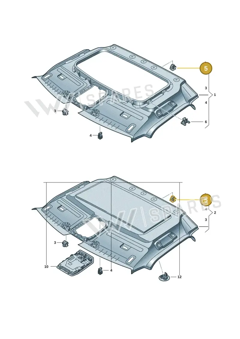 7M0868563B — Volkswagen Multivan (2021-) diagram 7t0867600, position 5