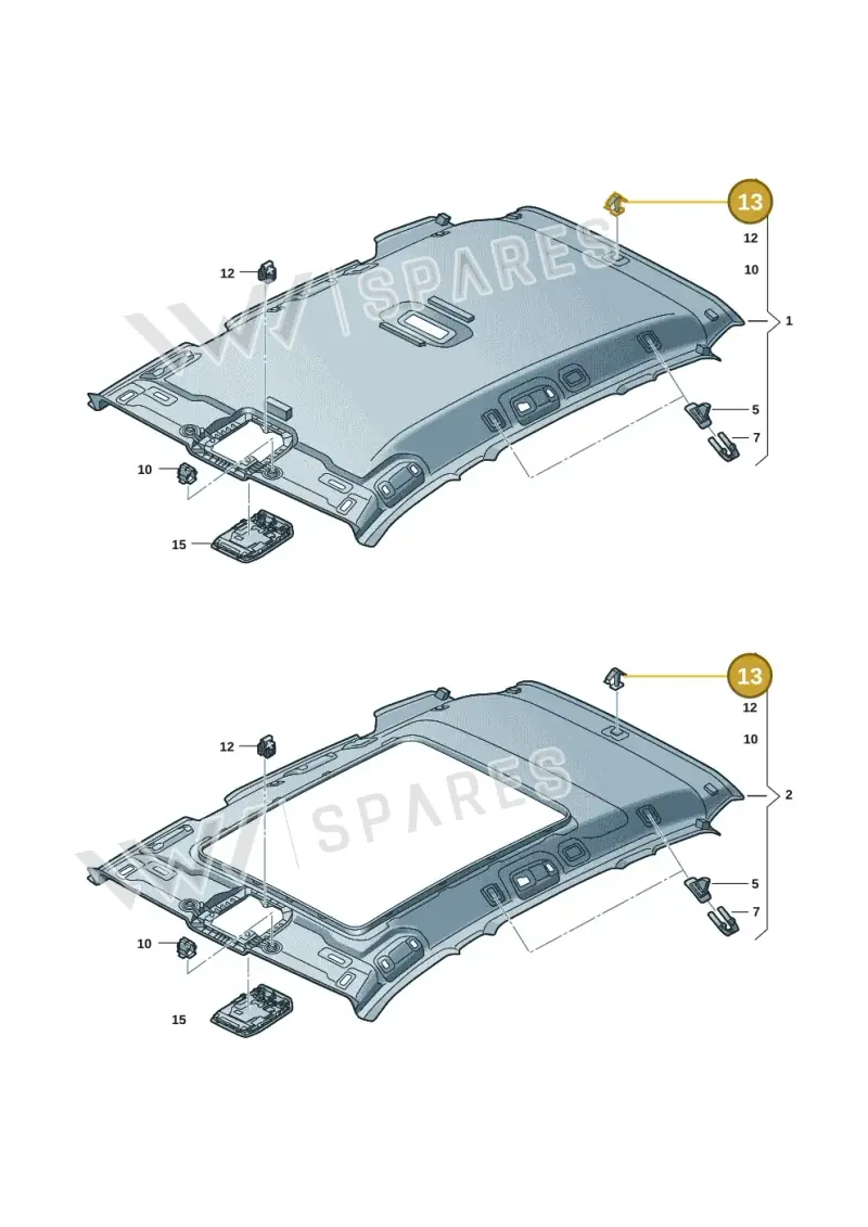 7M0868563B — Volkswagen Passat estate (2023-) diagram 3j0867520, position 13