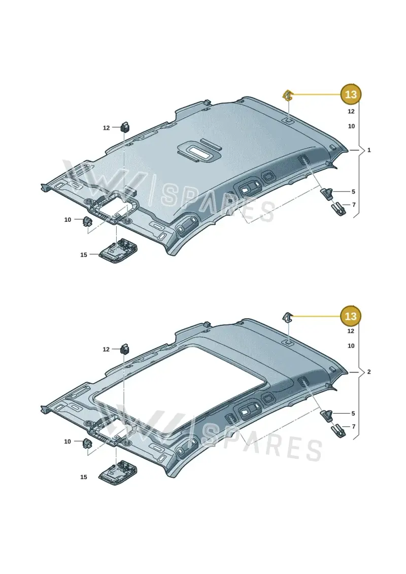 7M0868563 — Volkswagen Passat estate (2023-) diagram 3j0867520, position 13