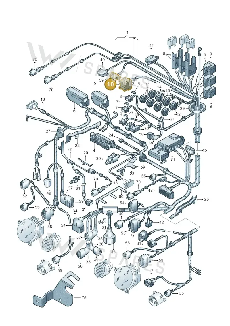 7M0937528M — Volkswagen LUPO/3L TDI (2003-2005) diagram 231971400, position 10