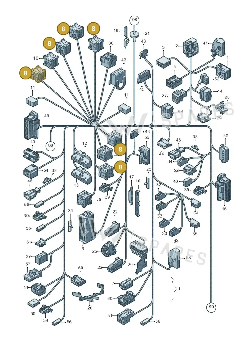 7M0937528M — Volkswagen Polo (2009-2012) diagram 672971830, position 8