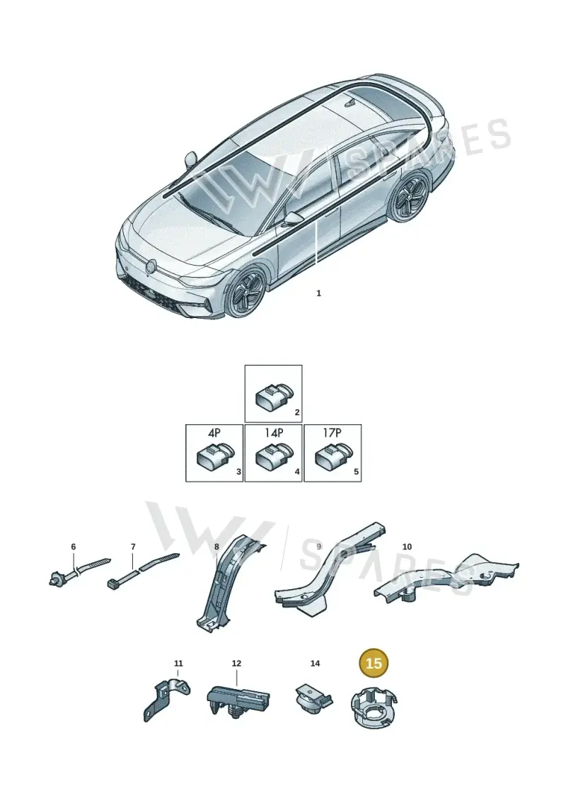 7M0971260B — Volkswagen ID.7 (2023-2025) diagram 14b971900, position 15