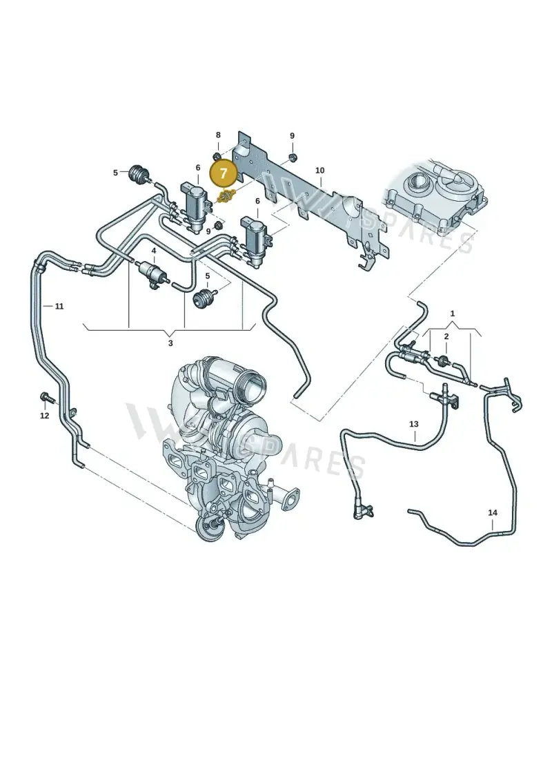 7M3261325E — Volkswagen Transport. multivan (2019-2024) diagram 7ep131030, position 7