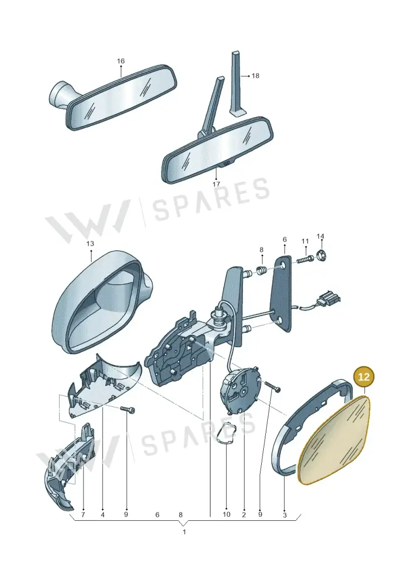 7M3857522E — Volkswagen Sharan (2008-2010) diagram 406857400, position 12