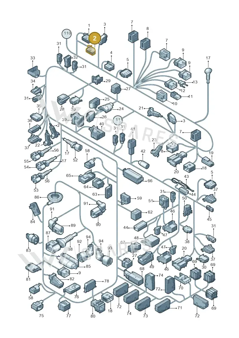 7M3972726A — Audi Q5 (2009-2018) diagram 687971083, position 2