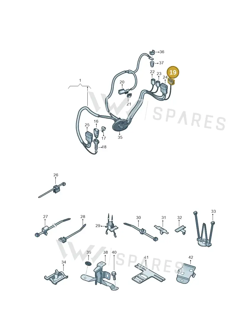 7M3973119 — Audi RS Q8 (2019-2025) diagram 595972040, position 19