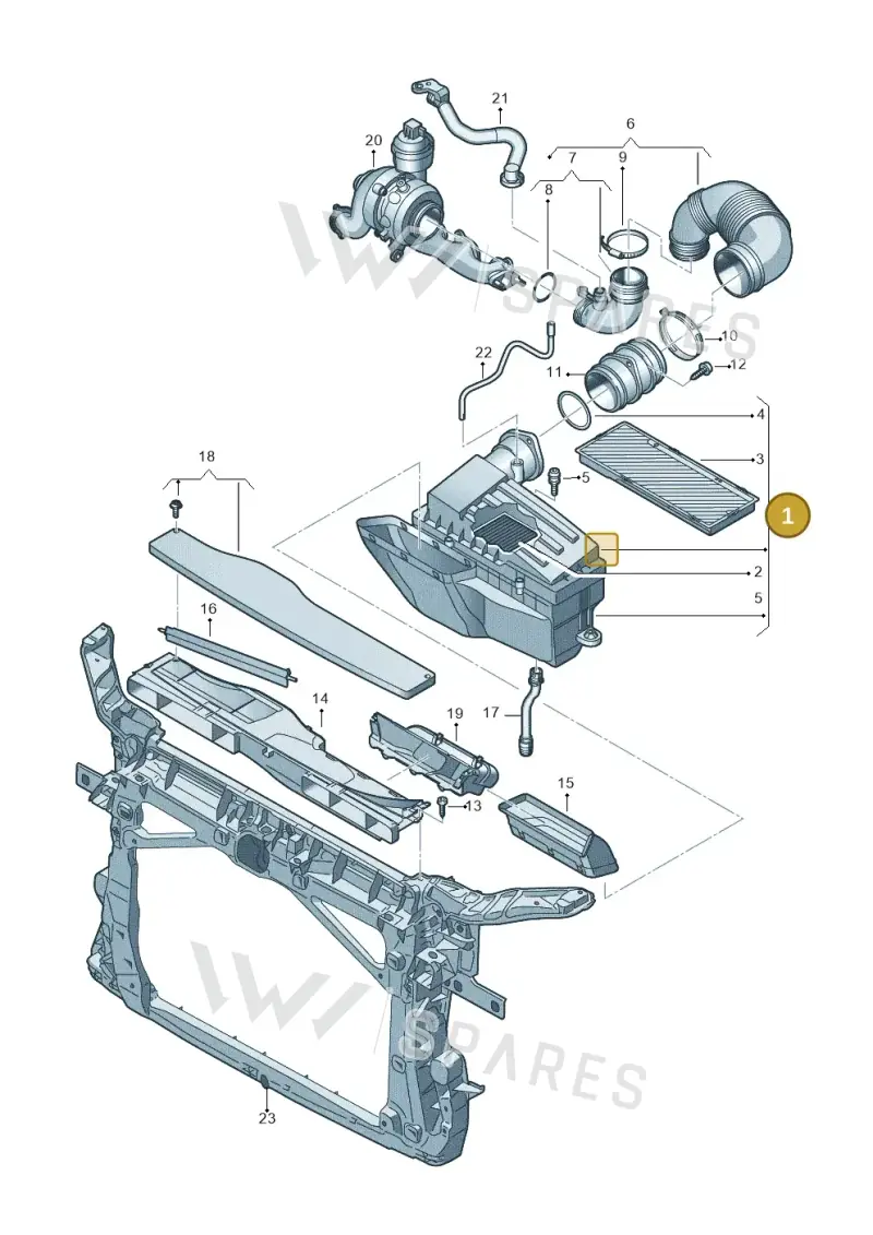 7N0129607 — Volkswagen Sharan BlueMotion (2015-2022) diagram 863129200, position 1