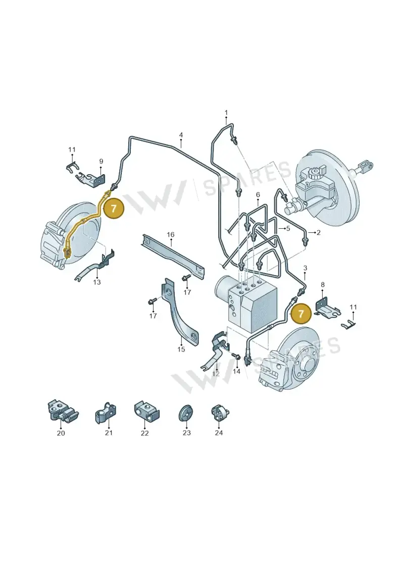 7N0611701 — Volkswagen Sharan BlueMotion (2015-2022) diagram 689611200, position 7