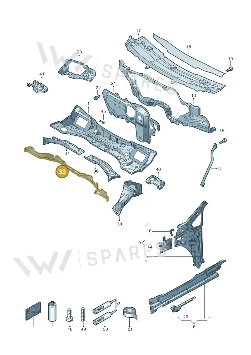 7N0805211 — Volkswagen Sharan BlueMotion (2015-2022) diagram 863803000, position 33