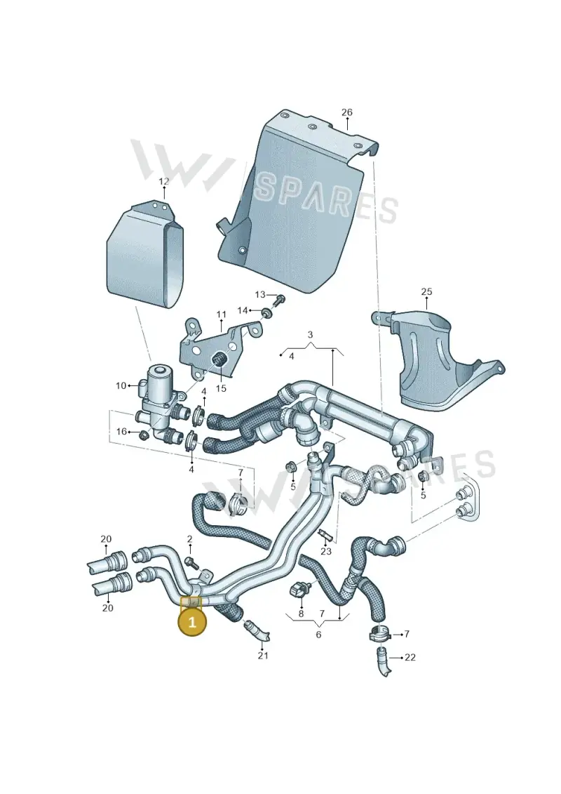 7N0815097P — Volkswagen Sharan BlueMotion (2015-2022) diagram 863819850, position 1
