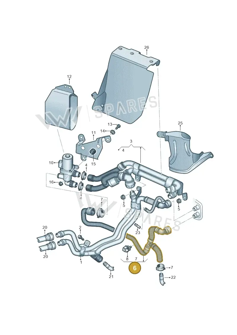 7N0815369E — Volkswagen Sharan BlueMotion (2015-2022) diagram 863819850, position 6