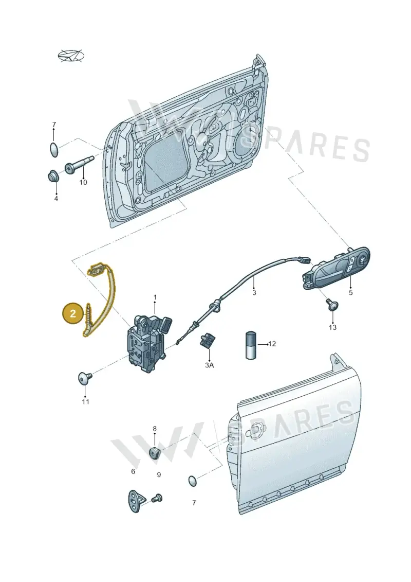 7N0837017 — Volkswagen New beetle (2011-2016) diagram 715837000, position 2